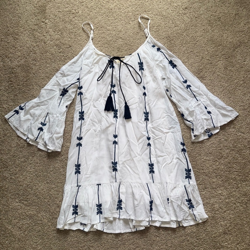 White and Blue Dress!